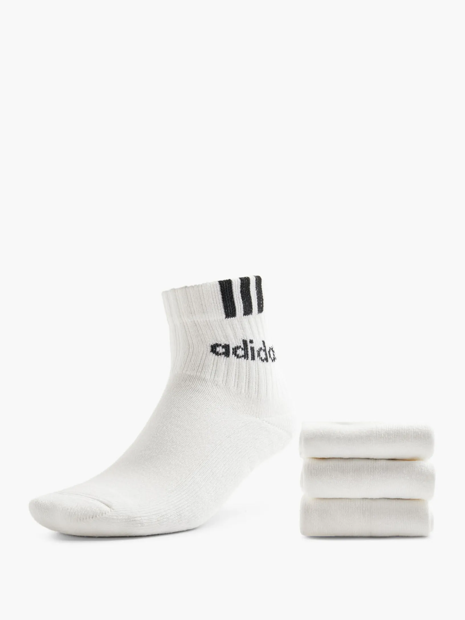 3 Streifen Linear 3er Pack Crew Socken