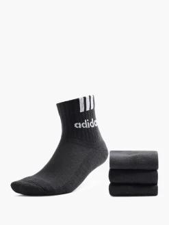 3 Streifen Linear 3er Pack Crew Socken