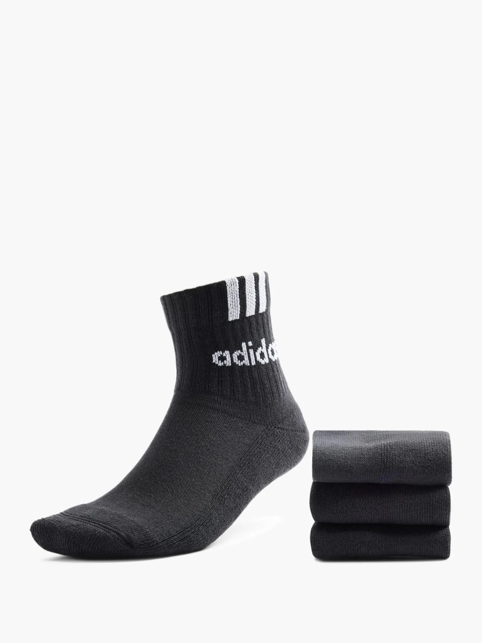 3 Streifen Linear 3er Pack Crew Socken