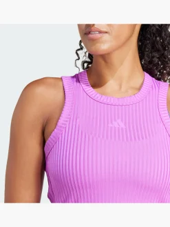 All Gym Seasonal Rib Tight Fit Tonal 3-Streifen Tanktop