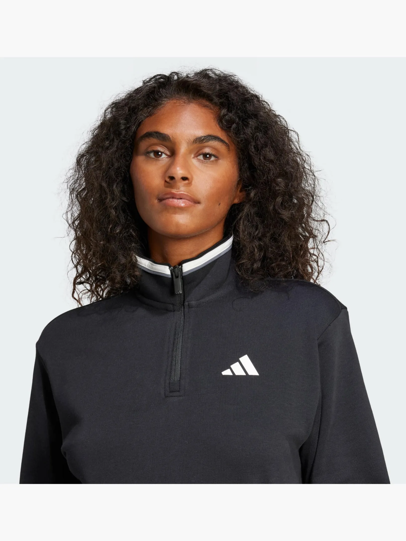 Essentials Color Pop French Terry Crop Quarter-Zip Originals Jacke