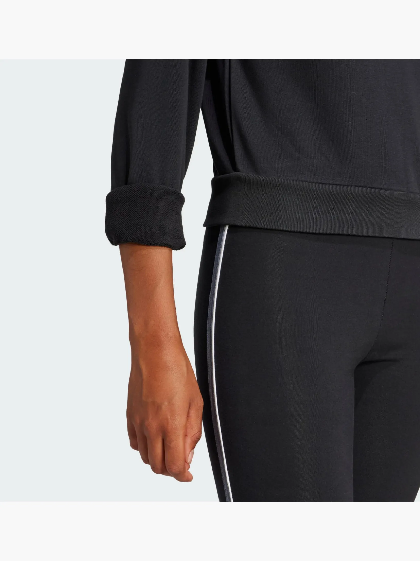 Essentials Color Pop French Terry Crop Quarter-Zip Originals Jacke