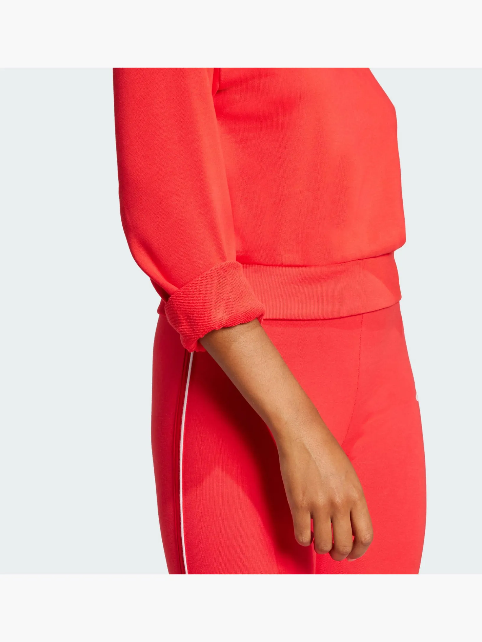 Essentials Color Pop French Terry Crop Quarter-Zip Originals Jacke