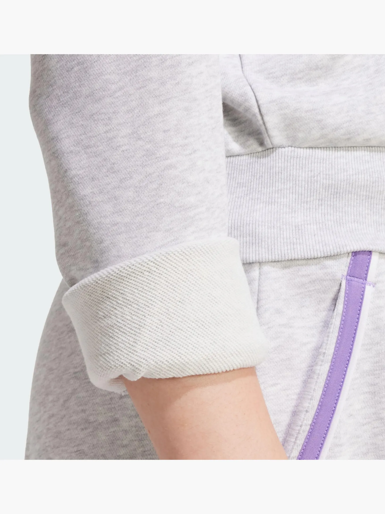 Essentials Color Pop French Terry Crop Quarter-Zip Originals Jacke