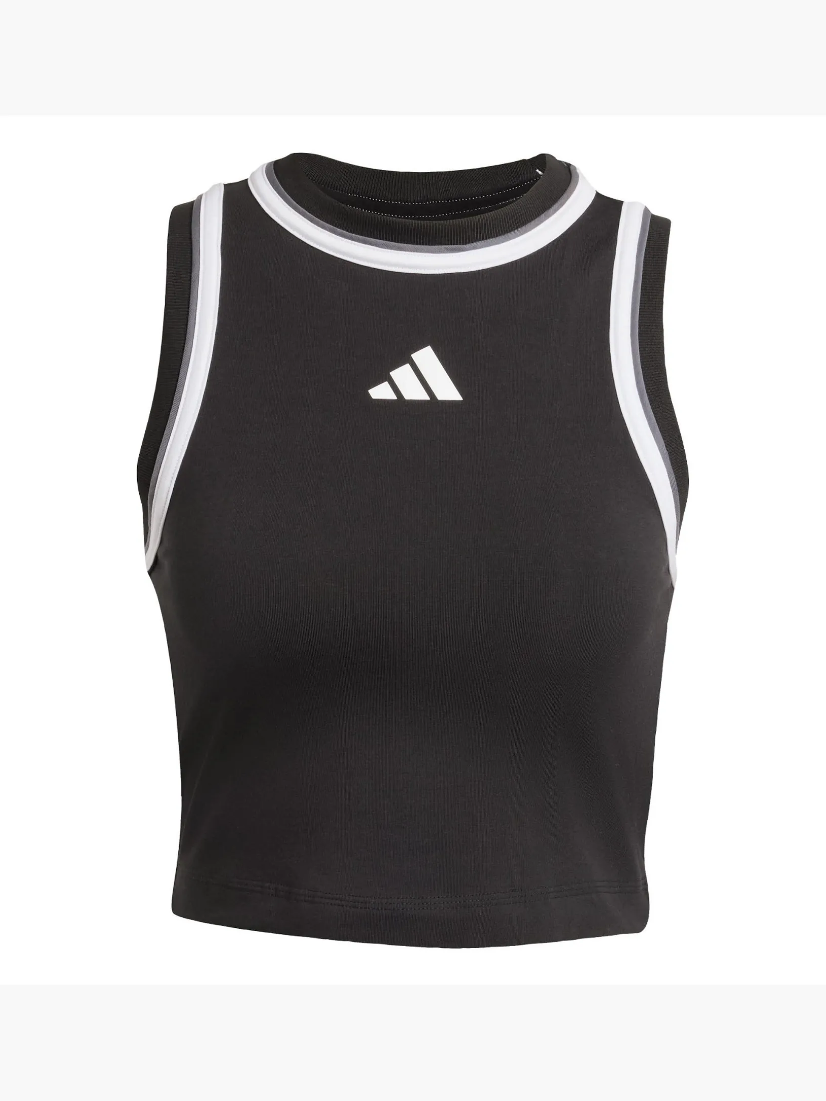 Essentials Color-Pop Cotton Crop-Top