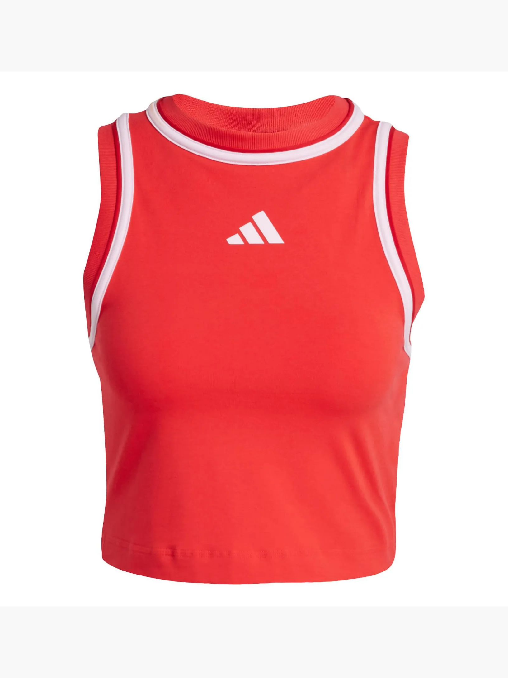 Essentials Color-Pop Cotton Crop-Top