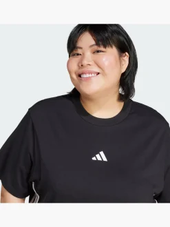 Essentials 3-Streifen Cotton T-Shirt – Große Größen