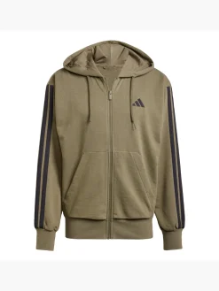 Essentials 3-Streifen French Terry Kapuzenjacke