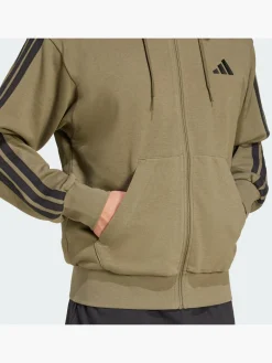 Essentials 3-Streifen French Terry Kapuzenjacke