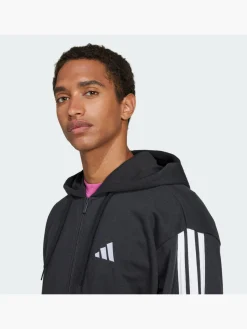 Essentials 3-Streifen French Terry Kapuzenjacke