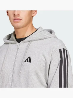 Essentials 3-Streifen French Terry Kapuzenjacke