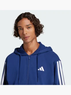 Essentials 3-Streifen French Terry Kapuzenjacke