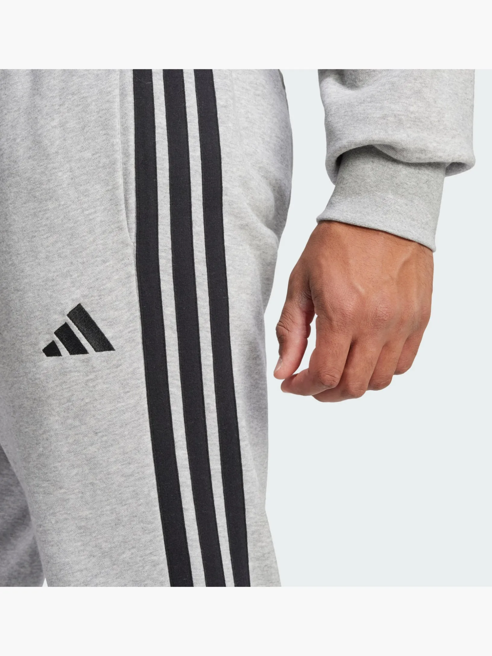 Essentials 3-Streifen French Terry Hose