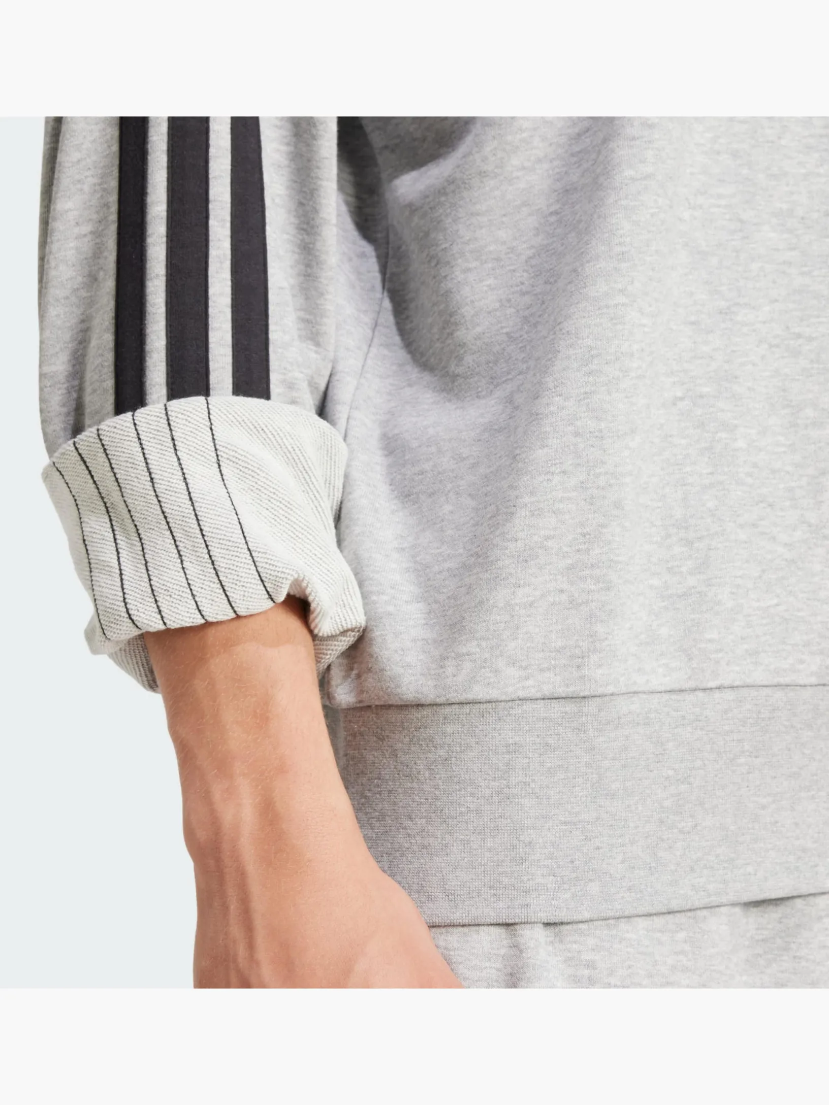 Essentials 3-Streifen French Terry Sweatshirt