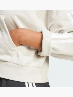 Essentials 3-Streifen French Terry Quarter-Zip Hoodie