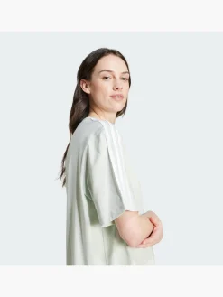 Essentials 3-Streifen Single Jersey Boyfriend T-Shirt-Kleid