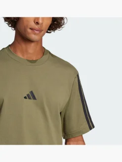 Essentials 3-Streifen Single Jersey T-Shirt