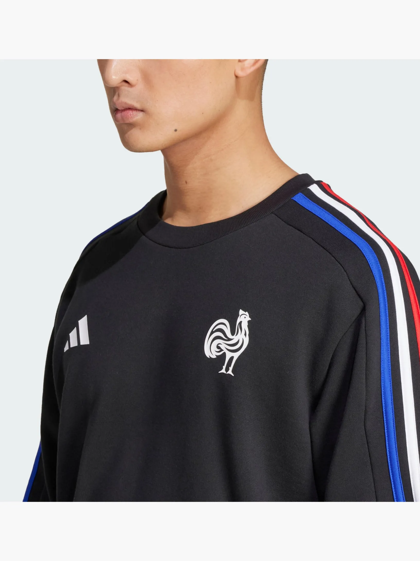 Frankreich Essentials 3-Streifen Sweatshirt