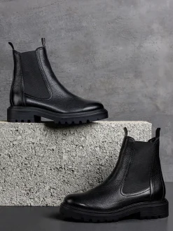 Leder Chelsea Boots