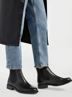 Leder Chelsea Stiefelette