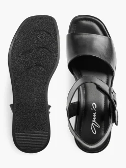 Leder Keilsandalette