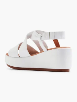 Leder Keilsandalette