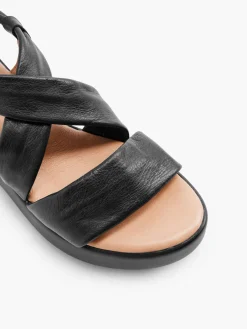 Leder Keilsandalette