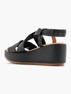 Leder Keilsandalette