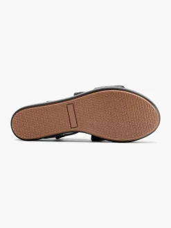 Leder Keilsandalette