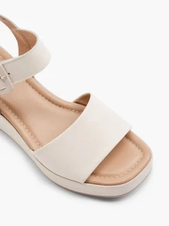 Leder Keilsandalette