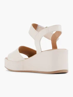 Leder Keilsandalette