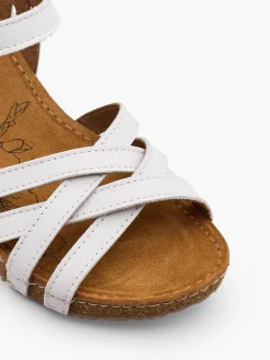 Leder Keilsandalette