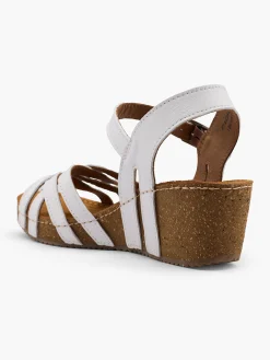 Leder Keilsandalette