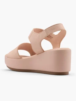 Leder Keilsandalette