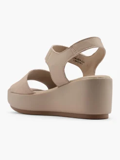 Leder Keilsandalette