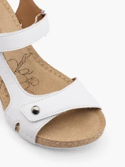 Leder Keilsandalette