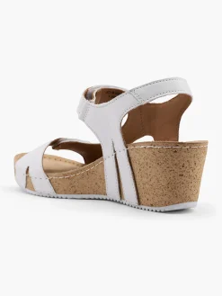 Leder Keilsandalette