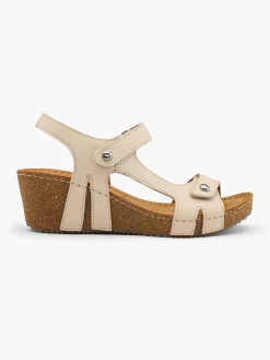 Leder Keilsandalette