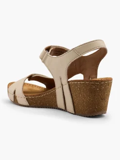 Leder Keilsandalette