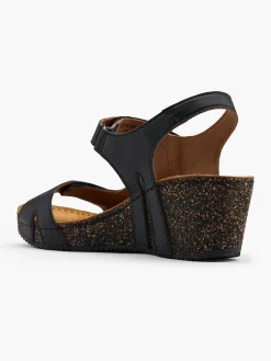 Leder Keilsandalette