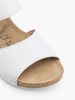 Leder Keilsandalette