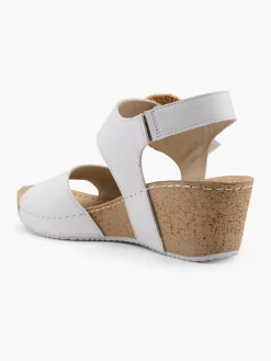 Leder Keilsandalette