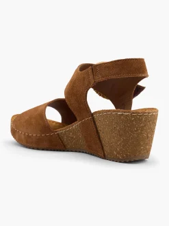 Leder Keilsandalette