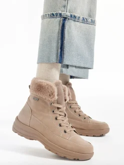 Leder Komfort Schnürboots