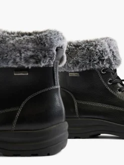 Leder Komfort Schnürboots