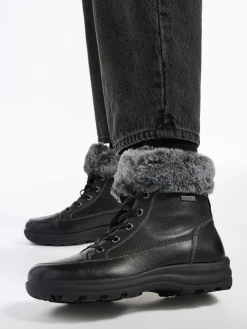 Leder Komfort Schnürboots