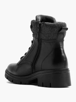 Leder Komfort Schnürboots