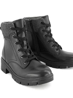 Leder Komfort Schnürboots