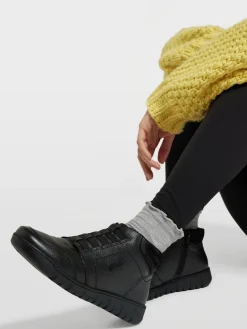 Leder Komfort Schnürboots