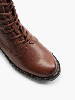 Leder Schnürstiefelette